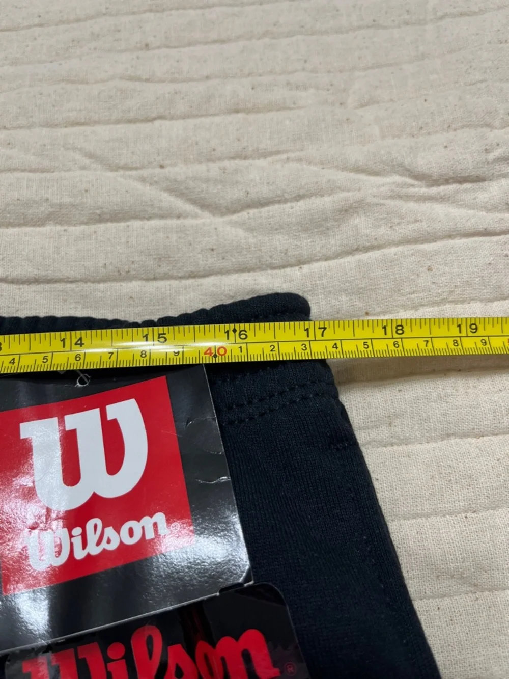 Men’s Wilson Black Sweatpants - Elastic Waistband and White Drawstring size XL